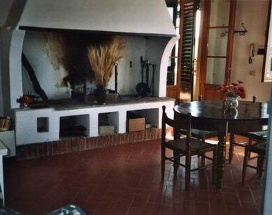 La cucina con focolare