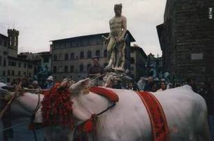 sfilata in Piazza Signoria